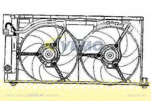 Вентилятор, охлаждение двигателя VEMO V22-01-1761