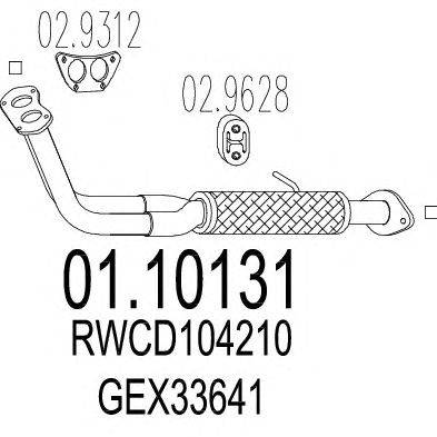 Труба выхлопного газа MTS 01.10131