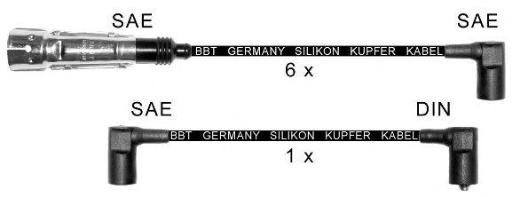 Комплект проводов зажигания BBT ZK417