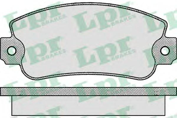 Комплект тормозных колодок, дисковый тормоз LPR 20950