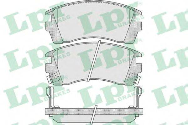 Комплект тормозных колодок, дисковый тормоз LPR 05P1011