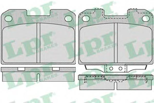 Комплект тормозных колодок, дисковый тормоз LPR 05P1022