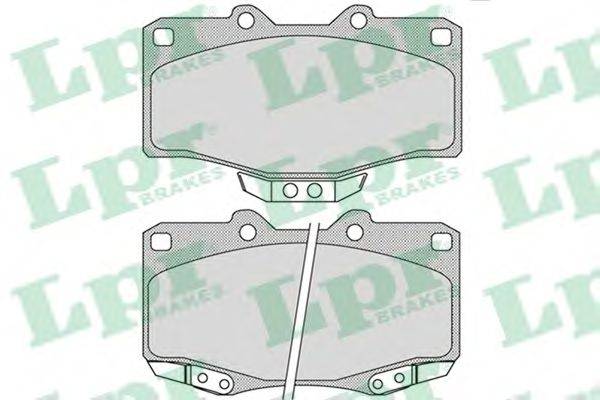 Комплект тормозных колодок, дисковый тормоз LPR 05P1117