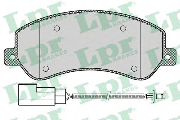 Комплект тормозных колодок, дисковый тормоз LPR 24484