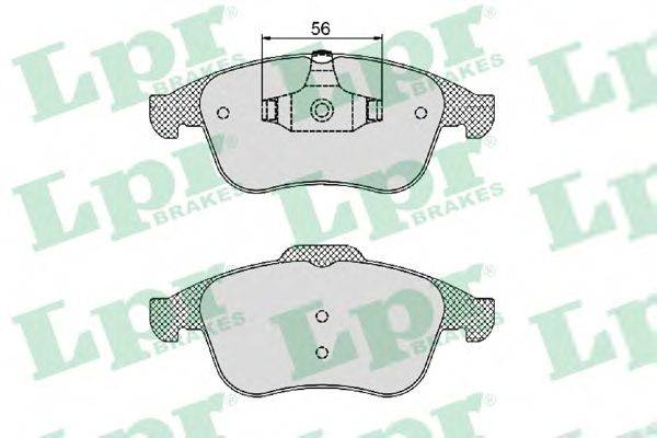 Комплект тормозных колодок, дисковый тормоз LPR 05P1466