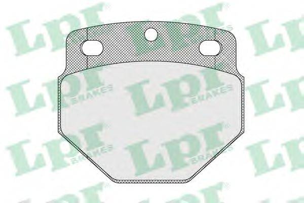 Комплект тормозных колодок, дисковый тормоз LPR 05P1540