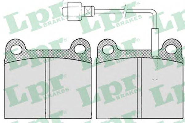 Комплект тормозных колодок, дисковый тормоз LPR 05P155