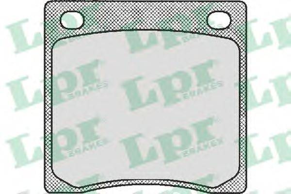 Комплект тормозных колодок, дисковый тормоз LPR 20128