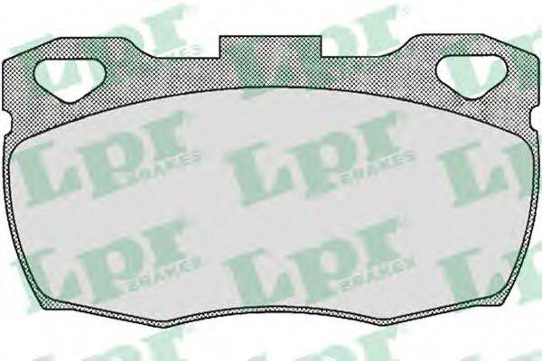 Комплект тормозных колодок, дисковый тормоз LPR 21519