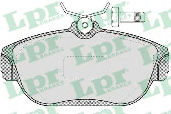 Комплект тормозных колодок, дисковый тормоз LPR 20164