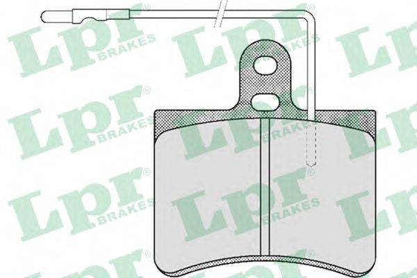 Комплект тормозных колодок, дисковый тормоз LPR 05P443