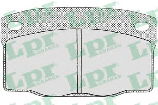 Комплект тормозных колодок, дисковый тормоз LPR 05P681