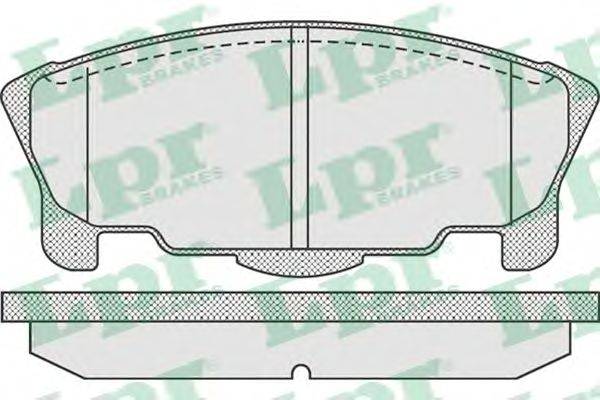 Комплект тормозных колодок, дисковый тормоз LPR 23783