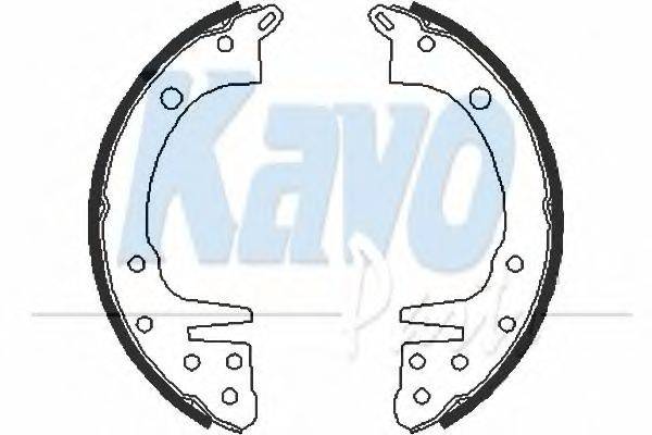 Комплект тормозных колодок KAVO PARTS BS-6400