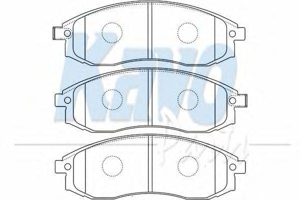 Комплект тормозных колодок, дисковый тормоз KAVO PARTS BP5535