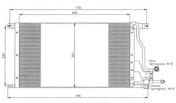 Конденсатор, кондиционер NRF 35400