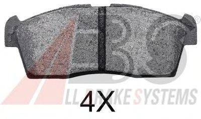 Комплект тормозных колодок, дисковый тормоз A.B.S. 37236 OE