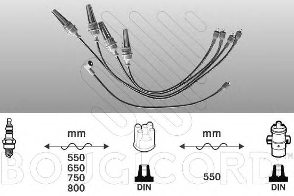 Комплект проводов зажигания BOUGICORD 3373