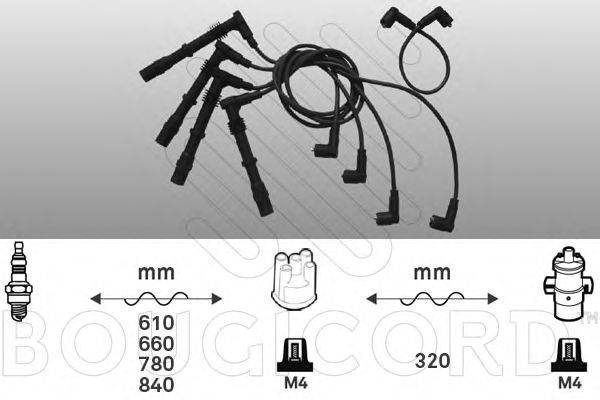 Комплект проводов зажигания BOUGICORD 9235
