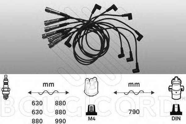 Комплект проводов зажигания BOUGICORD 9542