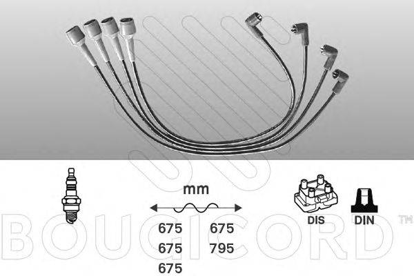 Комплект проводов зажигания BOUGICORD 6204