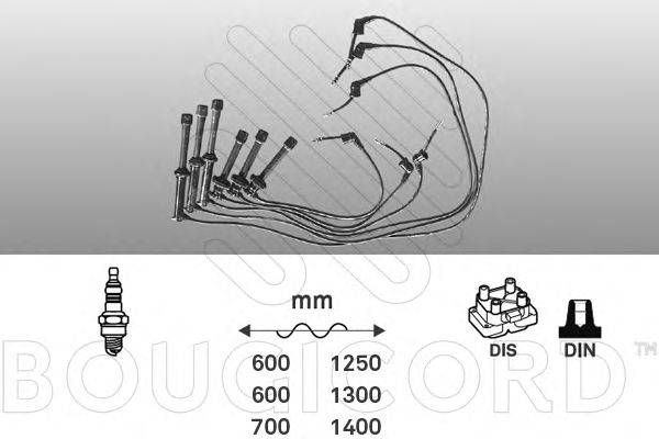 Комплект проводов зажигания BOUGICORD 7151