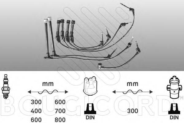 Комплект проводов зажигания BOUGICORD 7177