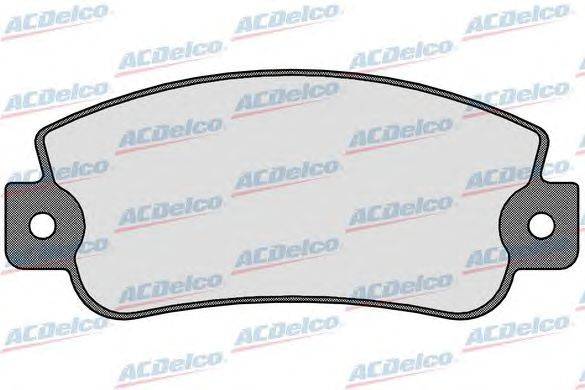 Комплект тормозных колодок, дисковый тормоз ACDelco AC058021D
