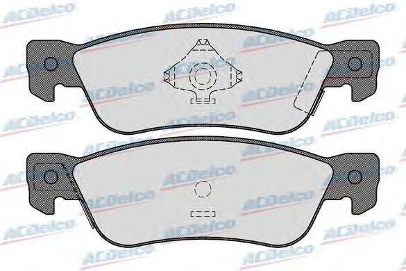 Комплект тормозных колодок, дисковый тормоз ACDelco AC058052D