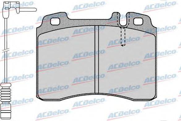 Комплект тормозных колодок, дисковый тормоз ACDelco AC0581131AD