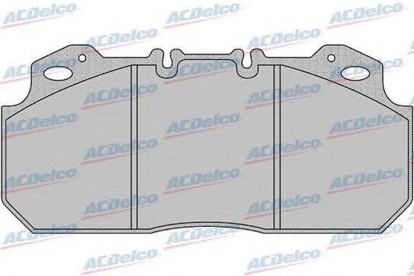 Комплект тормозных колодок, дисковый тормоз ACDelco AC0581161D