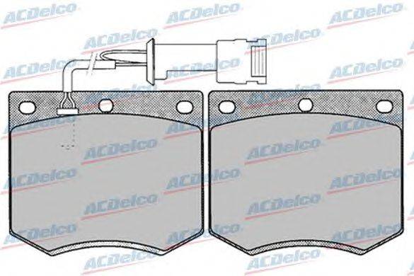 Комплект тормозных колодок, дисковый тормоз ACDelco AC058125D