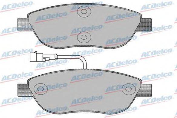 Комплект тормозных колодок, дисковый тормоз ACDelco AC0581268D