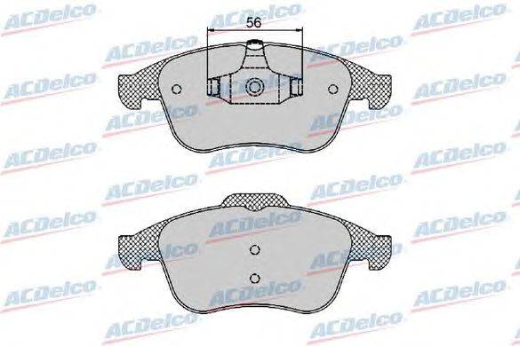 Комплект тормозных колодок, дисковый тормоз ACDelco AC0581466D