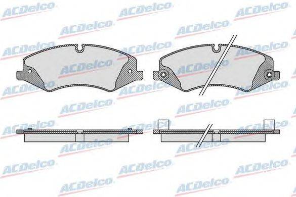 Комплект тормозных колодок, дисковый тормоз ACDelco AC0581616D