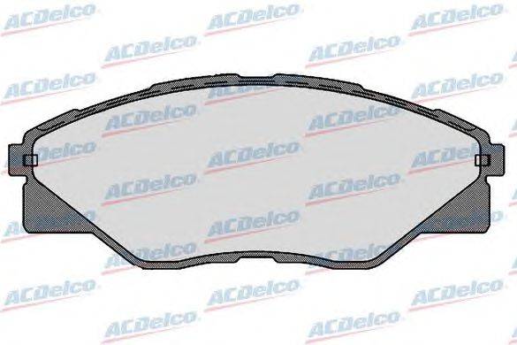 Комплект тормозных колодок, дисковый тормоз ACDelco AC0581718D