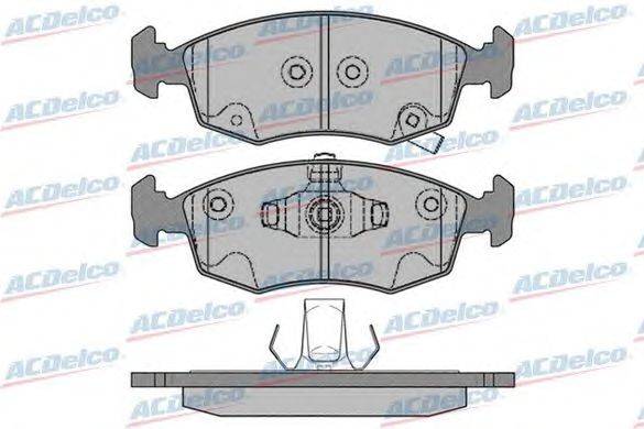 Комплект тормозных колодок, дисковый тормоз ACDelco AC0581766D
