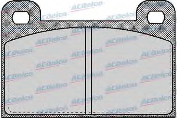 Комплект тормозных колодок, дисковый тормоз ACDelco AC058491D