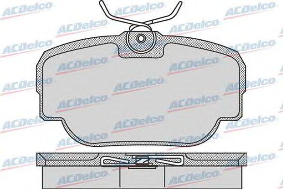 Комплект тормозных колодок, дисковый тормоз ACDelco AC647181D