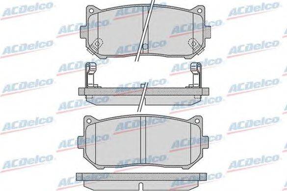 Комплект тормозных колодок, дисковый тормоз ACDelco AC813481D