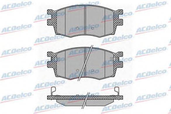 Комплект тормозных колодок, дисковый тормоз ACDelco AC847781D