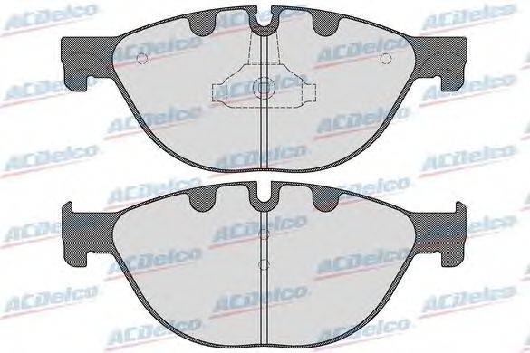 Комплект тормозных колодок, дисковый тормоз ACDelco AC876783D