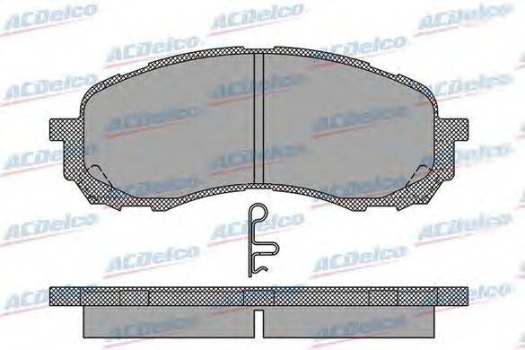 Комплект тормозных колодок, дисковый тормоз ACDelco AC960181D