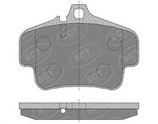 Комплект тормозных колодок, дисковый тормоз SCT Germany SP 462