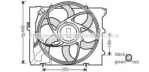 Вентилятор, охлаждение двигателя AVA QUALITY COOLING BW7523