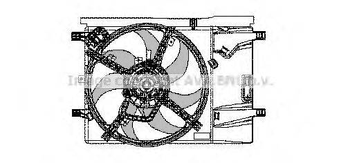 Вентилятор, охлаждение двигателя AVA QUALITY COOLING FT7533