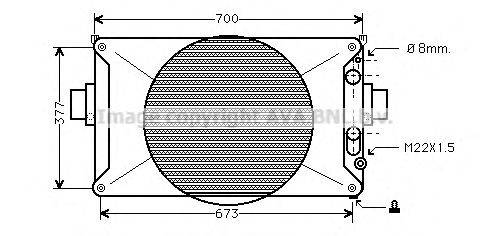 Радиатор, охлаждение двигателя AVA QUALITY COOLING IV2035