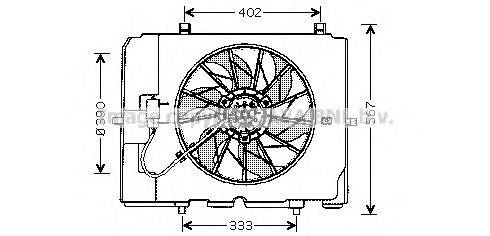 Вентилятор, охлаждение двигателя AVA QUALITY COOLING MS7502