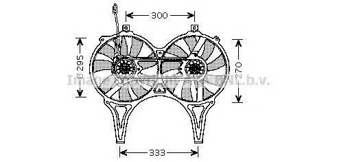 Вентилятор, охлаждение двигателя AVA QUALITY COOLING MS7514