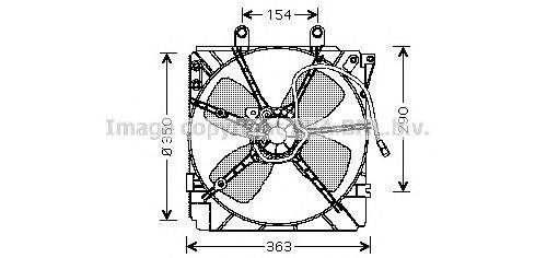 Вентилятор, охлаждение двигателя AVA QUALITY COOLING MZ7518